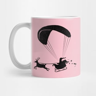 Happy Holidays - Paragliding Santa - Textless Mug